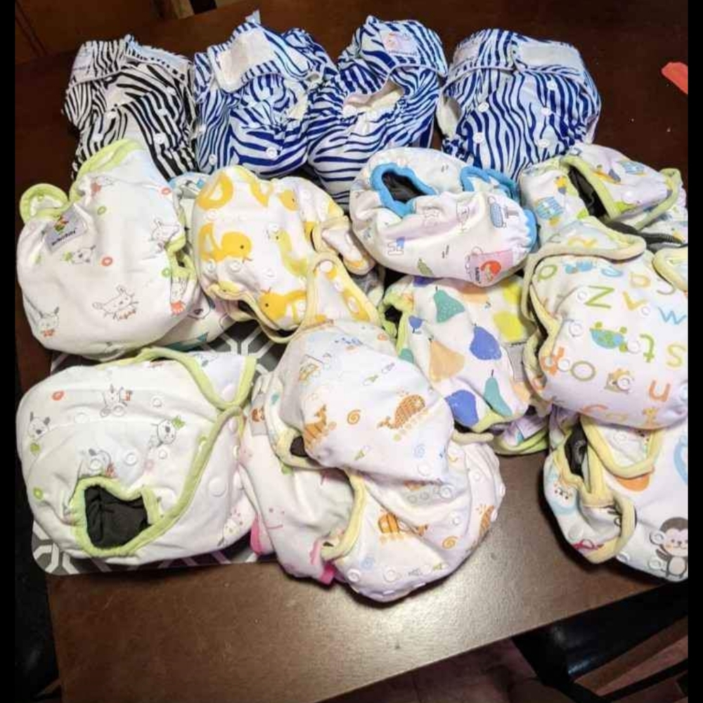 16 Kawaii Baby cloth pocket diapers